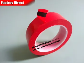 90 мм * 66 метров Красная однолицевая изолирующая лента из майлара для литий-ионного аккумулятора, огнестойкая