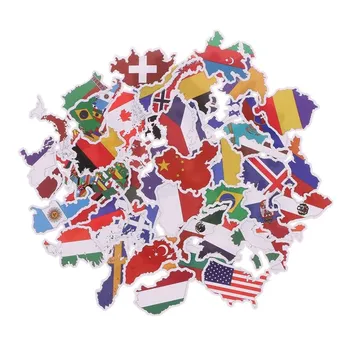 50X Наклейки с национальными флагами, игрушки, Наклейка с картой стран, сделай сам
