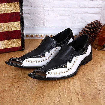 черные лоферы с шипами, мужские туфли из натуральной кожи, свадебные вечерние итальянские туфли с шипами, модельные туфли роскошного бренда, срок годности обуви