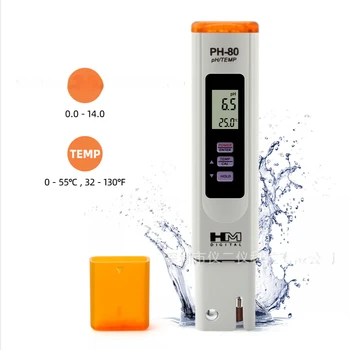 Цифровой измеритель PH-80 Тестер качества воды Аквариум питьевая вода гидропоника цифровая высокая точность для тестирования качества воды