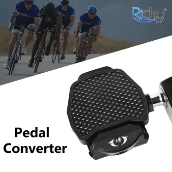 1 Пара велосипедных Педалей Адаптер для платформы для педалей шоссейного велосипеда, пригодный для системы SPD LOOK KEO, адаптер Конвертер Велосипедных деталей