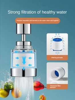 Оборудование для очистки воды, Фильтр для кухонного крана, Брызгозащищенный Разбрызгиватель, повышающий давление, Универсальный очиститель воды с интерфейсом
