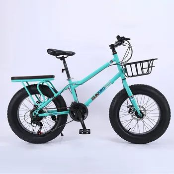20-дюймовый 7 21 24 Скоростной горный велосипед из Высокоуглеродистой стали, мужской и женский Снежный Пляжный велосипед, Студенческий механический дисковый тормоз, толстая шина