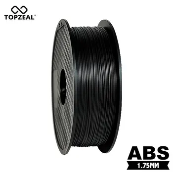 3D-принтер TOPZEAL премиум класса с твердой АБС-нитью 1,75 мм 1 кг, пластик, резина, расходный материал, черный цвет для 3D-печати