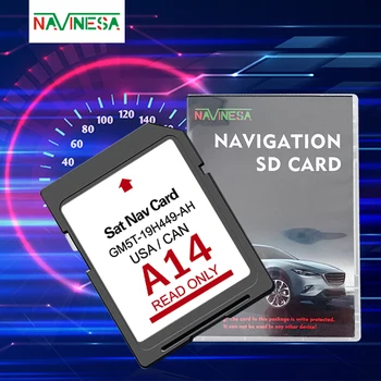 Навигационная SD-карта A14 Ford Sync с новейшими картами CA US 2023, совместимыми с картами Ford/Lincoln F-150 Edge SD-карты GM5T-19H449-AH