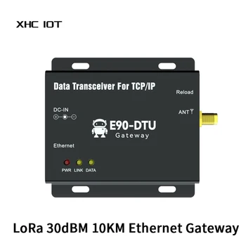Шлюз Ethernet LoRa 433 МГц 30 дБм 10 км XHCIOT E90-DTU (400SL30-ETH)-V2.0 MQTT TCP UDP DC 8 В ~ 28 В RSSI SMA-K приемопередатчик шлюз
