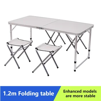 Алюминиевый Портативный Складной стол Складной Походный стол со стульями для Пикника в помещении на открытом воздухе, барбекю, Столовая, кухня, Свадьба