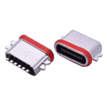 Водонепроницаемый USB-разъем класса Type-C 6P IPX7 5A разъем-розетка для передачи данных для высокоточной зарядки и передачи данных