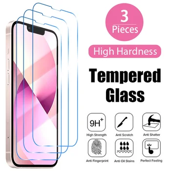 3 шт. Защитное стекло с полным покрытием для iPhone 14 12 11 Pro Max, Защитная пленка для экрана для iPhone 14 12 Mini XS XR SE 2020 8 Plus Glass