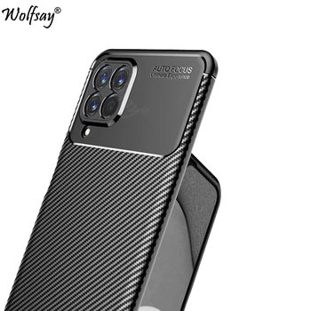 Для Samsung Galaxy M53 Чехол Бампер Антидетонационный Силиконовый Чехол Из Углеродного Волокна Для Samsung M53 M33 M22 A22 Чехол Для Samsung M53 Case