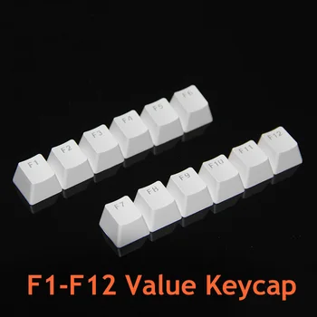 Keycap Новый Для Механической клавиатуры DIY Keypad Customize Repaire Замена F1-F12 12 шт./лот Белый Черный 1U