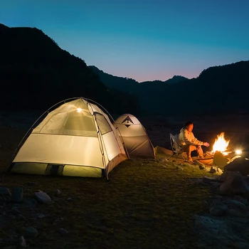 Палатка для кемпинга на открытом воздухе, Профессиональная Простая палатка для одиночных походов, Двойная палатка для альпинизма в дикой природе, суперлегкая походная защита от дождя