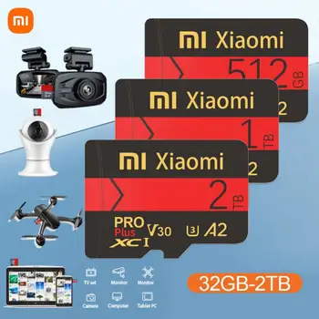 XIAOMI SD/TF Карта A2 Micro Memory Card Flash Pro Plus V30 Высокоскоростная 2 ТБ 1 ТБ 128 Гб 256 ГБ Карта памяти Для телефона/Камеры