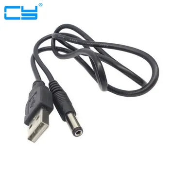 Разъем питания постоянного тока типа USB 2.0 A от штекера До 5,5 мм, Бочкообразный разъем 5,5 мм, кабель 5 В длиной 80 см