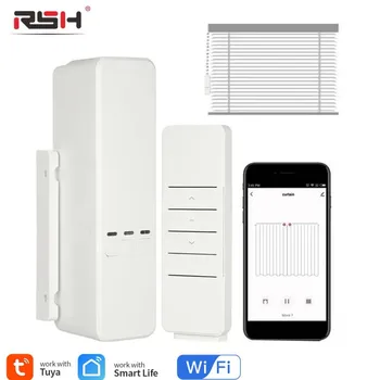 RSH Tuya WIFI, умные шторы, рулонные шторы, мотор затвора, пульт дистанционного управления Умным Домом, работа с Alexa Google Home Assistant