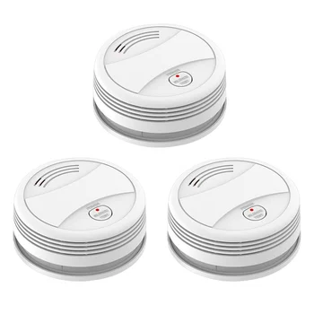 3 пакета 85 дБ app control пожарная сигнализация, домашняя охранная сигнализация, умный WiFi детектор дыма и тепла tuya