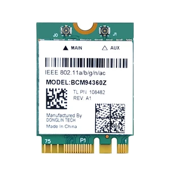 BCM94360 1200 М 5G Двухдиапазонная беспроводная карта для ноутбука NGFF-M2 BCM94360Z P9JB