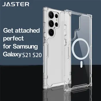 Прозрачный Магнитный Чехол Для Samsung Galaxy S21 S20 FE Plus Note 20 Ultra Для Magsafe Прозрачный Жесткий Чехол Для Samsung S21 S20 FE