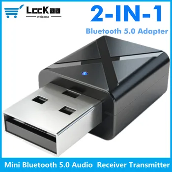 2 в 1 Bluetooth 5,0 аудиоприемник передатчик стерео Мини Bluetooth AUX USB 3,5 мм Разъем для телевизора ПК A2 автомобильный комплект Беспроводной адаптер