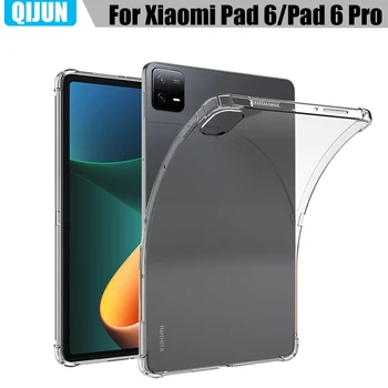 Чехол для планшета Xiaomi Pad 6 Pro 11,0 2023 Из ТПУ, прозрачный силиконовый мягкий чехол, подушка безопасности, защита от падения по системе 