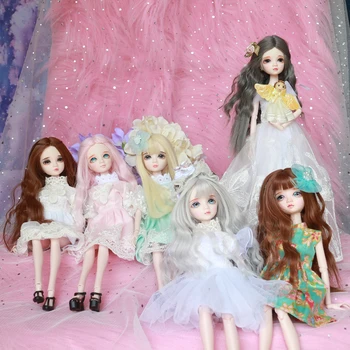 Бесплатная доставка, стильная дешевая кукла blyth bjd, косметическая кукла diy высотой 29 см, подарочная кукла с одеждой и обувью