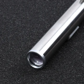 13*1.3*1.3 см Карандаш-фонарик USB Перезаряжаемый фонарик Для Кемпинга Из нержавеющей стали Серебристый Мини-карманный Полезный
