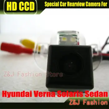 Камера заднего вида автомобиля Обратная резервная камера заднего вида парковочная камера CCD CCD для Hyundai Solaris Verna Камера ночная версия