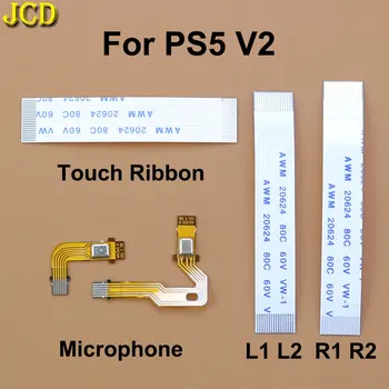 Микрофон JCD, сенсорный экран и Левый Правый двигатель R1 R2 L1 L2, Соединительный Ленточный Гибкий кабель Для контроллера PS5 V2 2.0 BDM-020