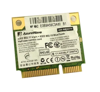 Новинка для AzureWave AW-NB037H AR9285 AR5B195 AR9002WB-1NGCD Половина Mini PCI-E Wifi Bluetooth3.0 Wlan Беспроводная карта wlan
