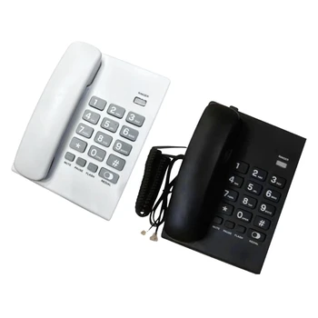 Проводной стационарный телефон С большой кнопкой Для домашнего использования, Гостиничный Бизнес, настольный стационарный телефон, Винтажные телефоны