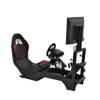 Складной дизайн Регулируемый Игровой 3D симулятор вождения автомобиля Симулятор гоночного сиденья с держателем рычага переключения передач