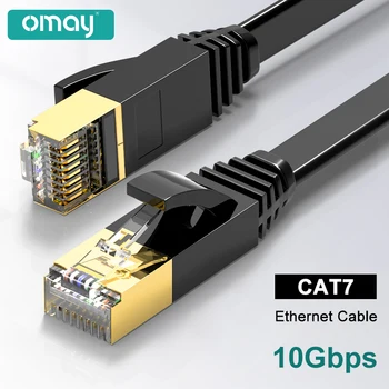 OMAY Ethernet Кабель RJ45 Cat7 Lan Кабель UTP Сетевой кабель для совместимого патч-корда для модема маршрутизатора