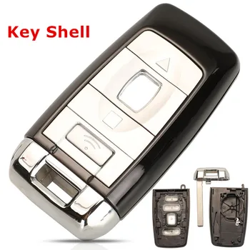 Замена KEYECU Smart Remote Car Key Shell Case 4 кнопки для Rolls-Royce Phantom Style CAS4 2009-2016