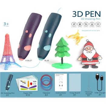Ручка для 3D-печати Для детей, Беспроводная Низкотемпературная PCL, Каракули, Искусство, Граффити, обучающая игрушка
