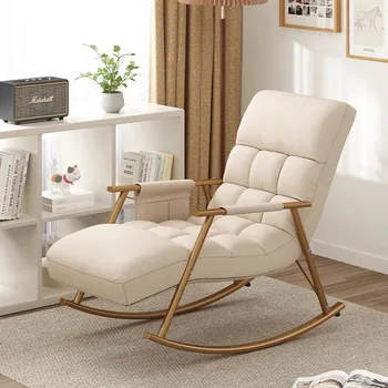 Напольные кресла-качалки, Белые переносные роскошные современные стулья для гостиной, Мебель для дома Sillones Modernos Para Sala