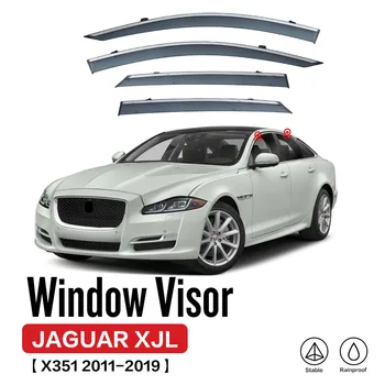 Для Jaguar XJL X351 2011-2019 Пластиковый оконный Козырек Вентиляционные шторы Защита От Солнца и Дождя 4 шт./компл.