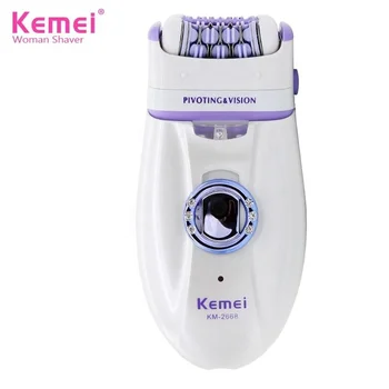 Kemei KM-2668 Женская Бритва для Соскабливания тела Женская Бритва Для Удаления Волос Эпилятор 2 В 1