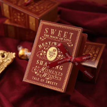 10шт оптовая продажа и дистрибуция принадлежностей для свадебных украшений любовная волшебная книга подарочная коробка конфет маленький подарок свадебная коробка конфет подарок