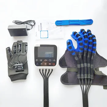 Модернизированная система Голосовой трансляции на английском Языке, Удлиненные Перчатки Для упражнений на запястьях, Перчатки для реабилитации Пневматического робота