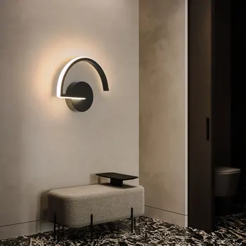 Современная индивидуальность креативность светодиодный настенный светильник внутренний двор коридор спальня настенное бра обустройство дома железный настенный светильник