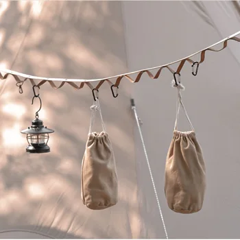 Кемпинг 19-луночная подвесная веревка портативная палатка для хранения одежды подвесная веревка открытый ремень для гамака бытовая искусственная подвесная веревка