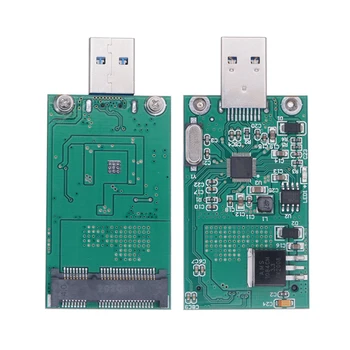 mSATA USB Адаптер mSATA SSD Адаптер Конвертер карты mSATA в USB 3.0 Riser Board 6G Mini m-SATA SSD Чехол для 512 ГБ 1 ТБ m-SATA SSD