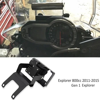 Новые аксессуары для мотоциклов Крепление GPS подходит для Explorer 800 cc Держатель подставки Кронштейн навигационной пластины для телефона 2011-2015 2014 2013
