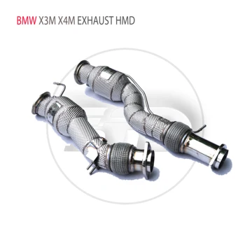 Автомобильные Аксессуары HMD Выхлопная Система Высокоэффективная Водосточная труба для BMW X3M X4M С Каталитическим Нейтрализатором
