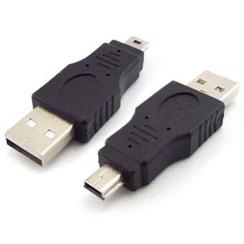 5 шт. Разъем USB 2.0 A для подключения к Mini USB 5-контактный штекер-адаптер Конвертер для передачи данных портативных ПК L1