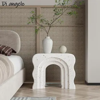 Квартира прикроватные волнистый творческий итальянский диван угловой стол Стол свет роскошный журнальный столик Малый столик тумбочка 1шт