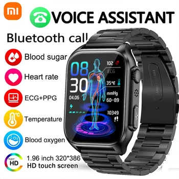 Xiaomi Мужские ЭКГ + PPG Монитор Здоровья, Умные Часы, Женские Часы для измерения уровня сахара в крови, Кислорода в Крови, Пульса, Bluetooth, Спортивные Смарт-Часы