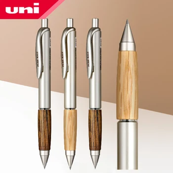 1 шт. Гелевая ручка Japan UNI UMN-515 с ручкой из дуба 0,5 мм, для письма в деловом офисе, черная ручка для подписи