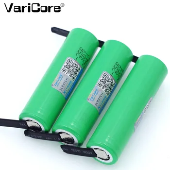 VariCore Новый оригинальный аккумулятор 18650 2500 мАч INR1865025R 3,6 В разряда 20A, специальные батареи + никелевый лист 