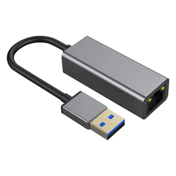 Подключение к сети Внешний USB 3.0 В гигабитную локальную сеть 1000 Мбитс Планшет RJ45 Портативный адаптер Ethernet конвертер Для ноутбука Бесплатный накопитель